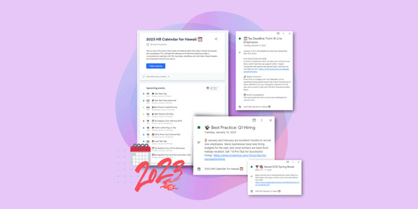 The 2023 Human Resources Calendar for Hawaii Businesses 