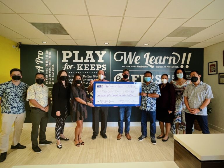 ProService Donates $150,000 to Aloha United Way