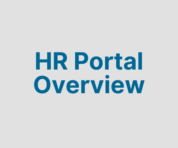  HR Portal Overview