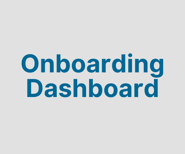 Onboarding Dashboard