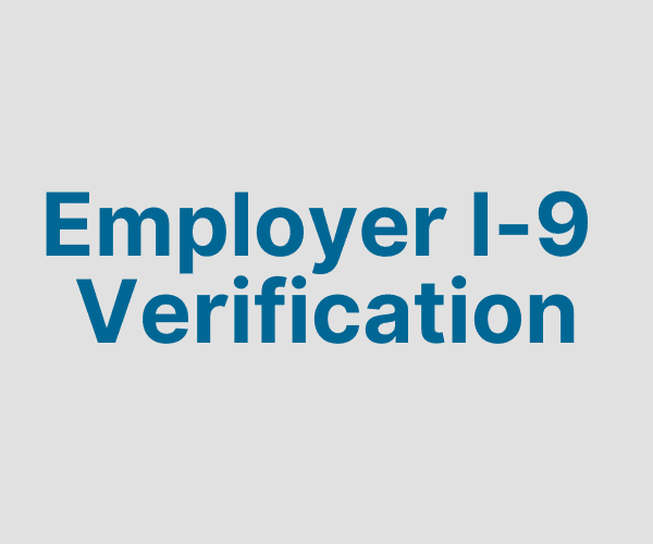 Employer I-9 Verification
