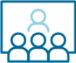 Training employees icon