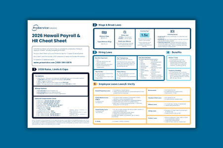 2026 Payroll & HR Cheat Sheet